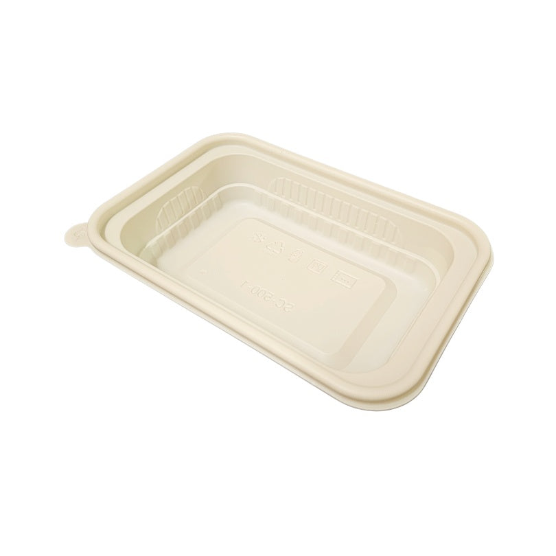 Cornstarch Lunchbox With Clear PET Lid - 500ml (200pcs)