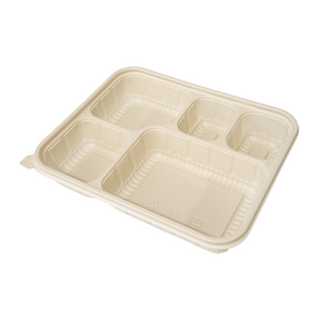 Cornstarch 5 Compartment Lunchbox - 1350ml (200pcs)